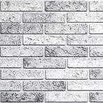 ANRO Wall Flexpanel PVC falburkoló lap - Szürke, bontott tégla mintájú műanyag burkolólap (TP10017309 - Gray brick)