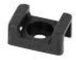 ORNO OR-AE-13205/20 Nyeregkábelkötegelő tartó, csavarozható, 22x16mm, rögzítőfurat 6, 8mm, fekete, 20 db (OR-AE-13205/20)