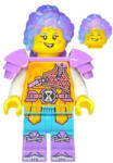  Izzie (Isabel Christina Garcia) dreamzzz lego figura - Bright Light Orange Robe, Medium Lavender Shoulder Pads (drm001)