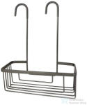 SAPHO SMART rácsos polc zuhanyzóba, 300x375x120 mm, gun metal (248981) (248981)