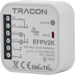 Tracon Rádiós jelvevő egység, szerelvénydobozba, 2 csat. , kapcsolóhoz, 230 V, 50 Hz, 2x5 A, 2 NO, 868.32 MHz (EFPV2K) (EFPV2K)