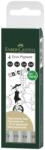 Faber-Castell Liner FABER-CASTELL Ecco Pigment, 4 buc/set (FC167004)