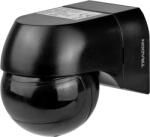 TRACON Mozgásérzékelő, infra falra, fekete ház és lencse, 230V, 50Hz, 180°, max. 12m, 10s-15min, 3-2000lux, IP44 (TMB-112BL) (TMB-112BL)