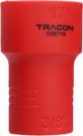 TRACON 1000V-ra szigetelt dugókulcs fej, 1000V, 3/8, 17mm (DSET16-17) (DSET16-17)