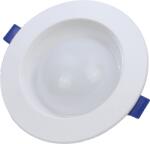 TRACON Kompakt beépíthető LED mélysugárzó, 230 VAC, 6W, 480lm, D=130 mm, 4000 K, IP44, EEI=G (LED-DLGS-6NW) (LED-DLGS-6NW)