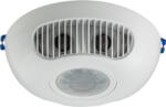 TRACON Mozgásérzékelő, infra, ultraszónikus, mennyezeti, fehér, 230 VAC, 16x12 m, 360°, 10 s-30 min, 3-2000 lux, IP20 (TMBU-47) (47)
