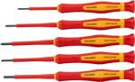TRACON 1000 V-ra szigetelt precíziós csavarhúzó szett, AC 1000 V, 5pcs (CSETP5) (CSETP5)