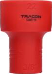 TRACON 1000V-ra szigetelt dugókulcs fej, 1000V, 3/8, 22mm (DSET16-22) (DSET16-22)