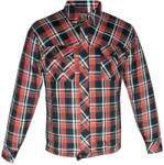  S - tech aramid flanel ing/kabát protektorokkal, piros/fekete (ST-flanel-3XL)