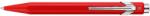 Caran d'Ache rollertoll fémdobozban, piros, kék tintával, 849 Classic Line (846570)