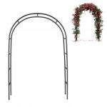 Allbag Fém Pergola Boltív Virágokhoz Rózsák Kerti Kúszónövény 240 cm Íves Fém (PERGOLA001)