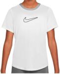 Nike Детска спортна тениска Nike Kid's One Fitted Dri-Fit Short-Sleeve Top Sport shirt - White / Black - размер XS (704-4926-0411)