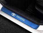 Carbon Toyota Kék küszöbvédő matricák