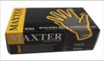 Maxter púdermentes, fekete nitril vizsgálókesztyű 5, 5 g S (MAXTERPQ5.5)