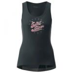 Zimtstern Фланелка с къс ръкав за колоездене Zimtstern Women's Pureflowz Shirt Tank Cycling jersey - Pirate Black / Blush (156-1061-0212)