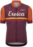 Santini Мъжка фланелка с къс ръкав за колоездене Santini Eroica Iris Cycling jersey - Bordeaux - размер M (056-4378-0212)