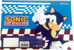 GIM Sonic a sündisznó Speedy A/4 spirál vázlatfüzet 40 lapos matricával GIM33489416 (GIM33489416)
