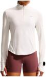 Nike Дамска тениска Nike Women's Swift Dri-Fit UV 1/2-Zip Running Top Running shirt - Sail / Reflective Silver (916-4765-1012)