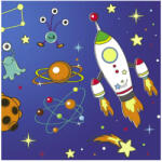  Űr Rocket&Alliens szalvéta 20 DARABOS, 33x33 cm Nr3