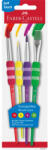 Faber-Castell Ecsetkészlet, 2, 6, 10, 12, puha tapintású kerek/lapos végű Faber-Castell 4klf. testszín (68358)