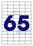 BLUERING Etikett címke, 38, 1x21, 2mm, 100 lap, 65 címke/lap Bluering® (BRET134) - irodaszerpiac