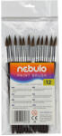 Nebulo Ecset 12-es festett nyéllel 12 db/csomag, Nebulo (HE112F)