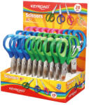 Keyroad Olló, 15 cm, hegyes, 20 db/display, Keyroad Soft Grip, vegyes színek (54303)