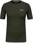 Salewa Мъжко мериносово термобельо Salewa Cristallo Warm AMR Tee Merino base layer - Dark Olive - размер 52 (015-1345-0814)