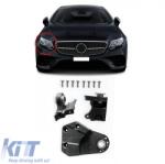 KITT Hátsó diffúzor és kipufogóvégek Mercedes E-osztály W213 (2016-) E53 dizájn Night csomag (RDMBW213E53B)