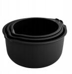Altom Design Fekete Tálak Szett 3 db-os Altom Design mérőpohár kifolyócsővel 1, 5/2/3 L (02070151152)