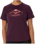 Asics Дамска тениска Asics Women's Fujitrail Logo S/S Top Running shirt - Dark Aubergine - размер XL (916-5448-0315)