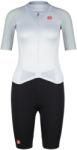 Castelli Дамски скин за колоездене Castelli Women's Free Sanremo Tri Suit S/S Cycling skinsuit - White / Black (102-4514-0313)