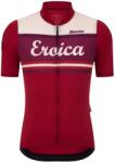 Santini Мъжка фланелка с къс ръкав за колоездене Santini Eroica Orcia Cycling jersey - Bordeaux - размер XL (056-4379-0114)
