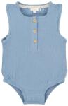 Little Dutch Salopeta romper din bumbac organic - Stone Blue - Little Dutch