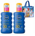 Nivea Sun napvédő spray vízálló SPF30 200ml x2 +ajándék