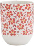 Clayre & Eef Set 6 cani portelan Flower 6x8 cm, 100 ml (6CEMU0031deco)