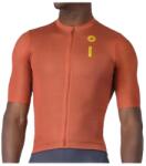 Castelli Мъжка фланелка с къс ръкав за колоездене Castelli Drittone Logo Jersey Cycling jersey - Paprika / Mango Mojito (056-3888-0214)