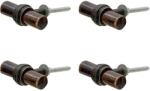 Clayre & Eef Set 4 butoni mobilier din fier maro cu patina aramie 5x3x2 cm (64895deco)