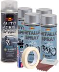 Arts and Crafts Kit complet reparatie si vopsire jante culoare Argintiu Metalizat, V4 (AVX-KVJ-AGV4)