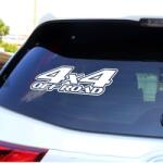 Arts and Crafts Sticker autoadeziv pentru vehicule Off Road, model "4x4 Off Road", dimensiune 29 x 11 cm, culoare Alba (AVX-OFFROAD-06)