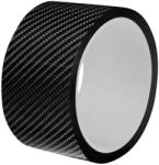  Rola ornament bandouri sau praguri autoadeziv din autocolant Carbon 5D, dimensiune 148 x 4 cm, culoare Neagra (AVX-PROT02) - comfy