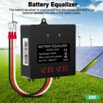 Arts and Crafts Egalizator alimentare baterii 2 x 12V pentru sisteme fotovoltaice 24V, cu display LCD (AVX-USVC70)