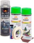 Arts and Crafts Kit complet reparatie si vopsire jante culoare Verde Fluorescent, V2 (AVX-KVJ-VFV2)