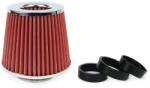 AMIO Filtru de aer conic rosu + chrome cu 3 adaptoare (AVX-AM01282) - comfy