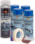 Arts and Crafts Kit complet reparatie si vopsire jante culoare Albastru Metalizat, V4 (AVX-KVJ-AV4)