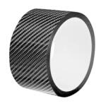 Arts and Crafts Rola ornament bandouri sau praguri autoadeziv din autocolant Carbon 5D, dimensiune 148 x 4 cm, culoare Gri Antracit (AVX-PROT19)