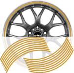 Arts and Crafts Set 16 inele din autocolant pentru jante culoare Gold Lucios (AVX-DJNT-09)