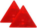 Arts and Crafts Set 2 triunghiuri de avertizare reflectorizante pentru remorci, culoare rosie, dimensiune 15 x 15 cm (AVX-AME1405)