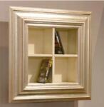 Settimo Biblioteca supendata Portofino din lemn, 72 x H 72 cm, stil clasic italian (EU376) Biblioteca