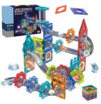 click4TOYS Mágneses Építőkockák Gyerekeknek Világító Golyópálya Építőjáték Led Szett (6318)